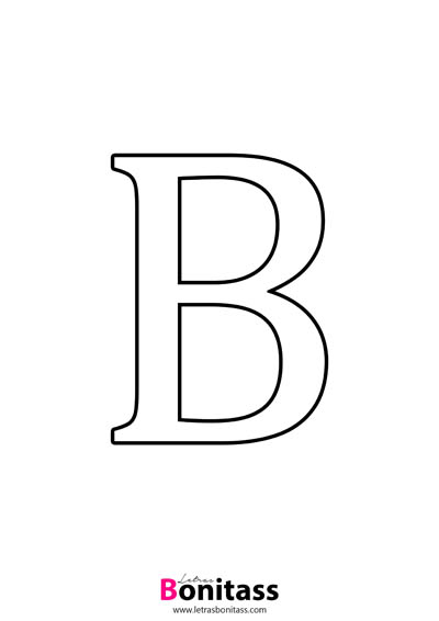 Molde de letra b